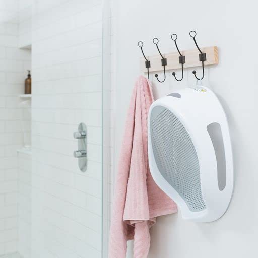 Angelcare ergonomischer Badesitz für die grosse Badewanne oder Dusche, Light Grey, angenehm weiche L