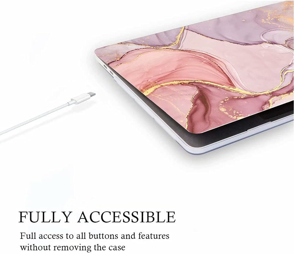 Fancity Kompatibel mit MacBook Air 13 Zoll Hülle 2020 2021 M1 A2337 A2179 A1932, Gummierte Hartschal