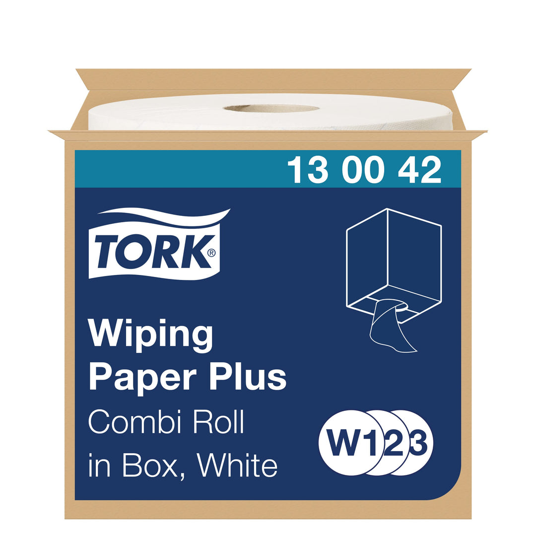 Tork Starke Mehrzweck-Papierwischtücher Weiss W1/2/3, 1 × 750 m Rolle, 130042 1 x 255 m Weiss, 1 x 2