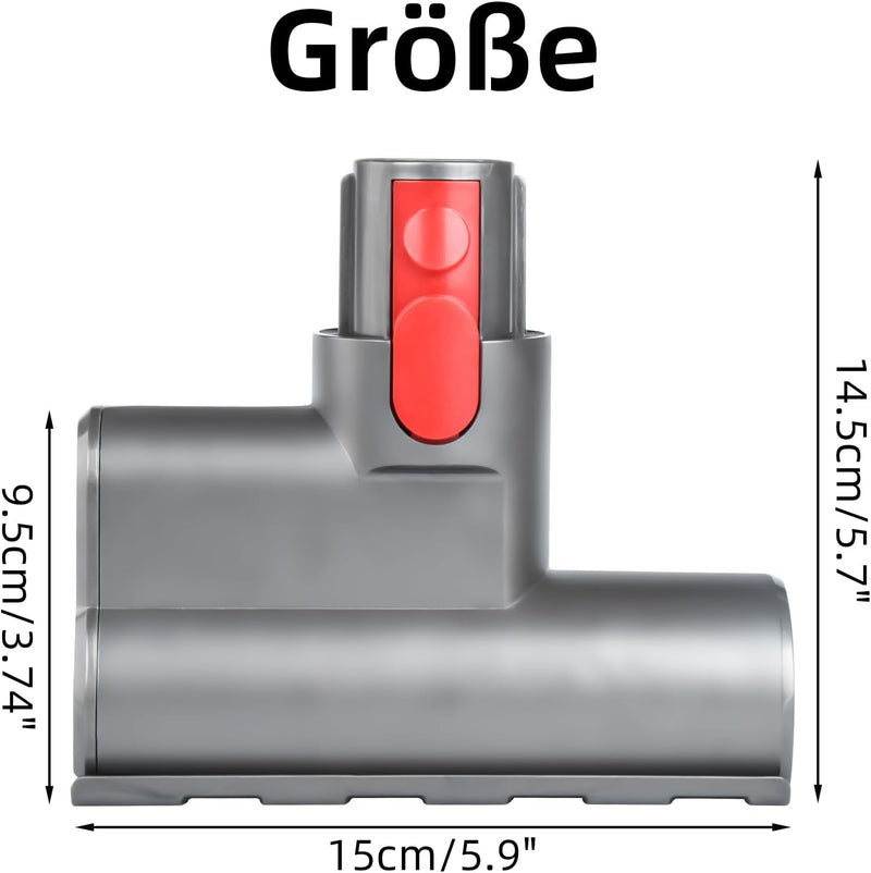 NIXOOT Mini Turbinendüse für Dyson V7 V8 V10 V11 V15 Serie Kabelloser Handstaubsauger, Ersatzbürste