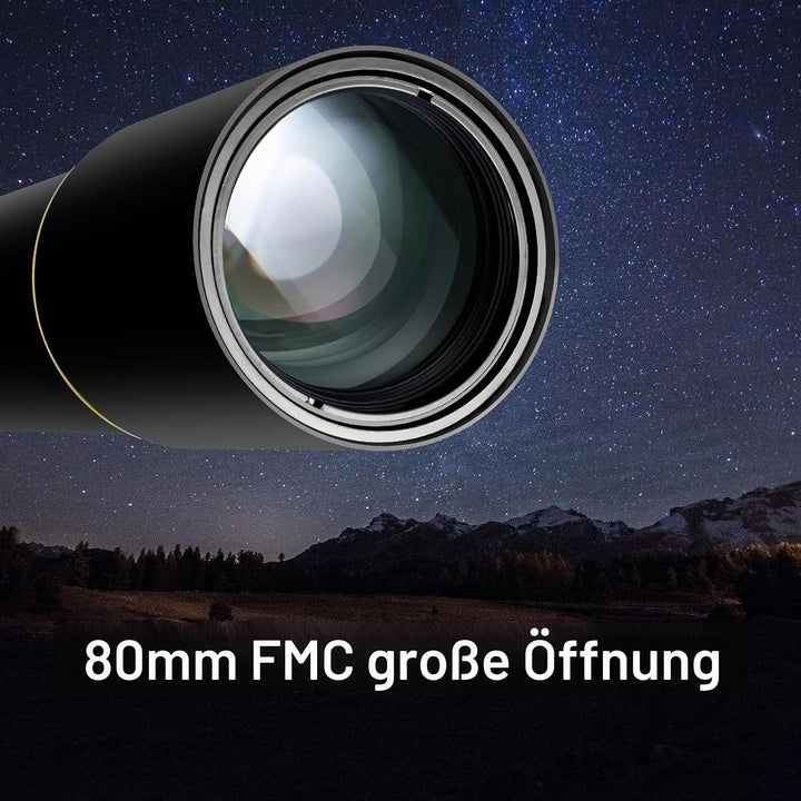 Teleskope für Erwachsene Astronomie, 80mm Aperture 900mm Refraktor Teleskop für Kinder, Anfänger, ko