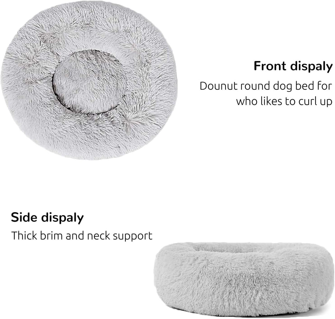 HACHIKITTY Beruhigendes Donut-Bett für grosse Hunde, für den Innenbereich, Grösse XL, 91,4 cm, X-Lar