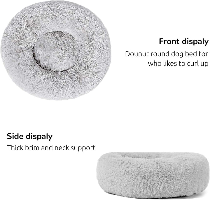HACHIKITTY Beruhigendes Donut-Bett für grosse Hunde, für den Innenbereich, Grösse XL, 91,4 cm, X-Lar