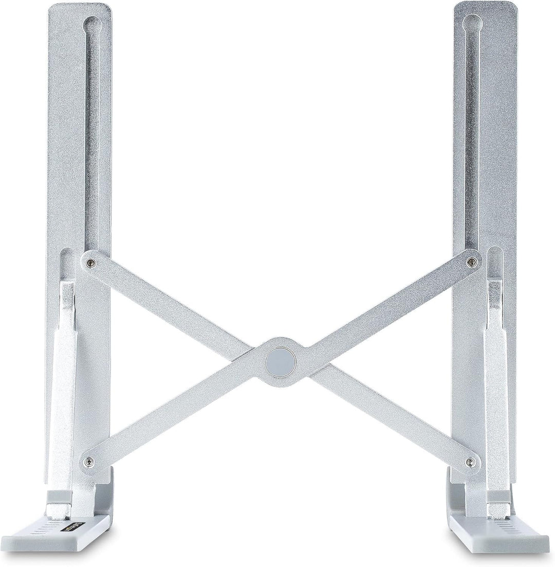 StarTech.com Foldable Laptop Riser Stand, Portable Height Adjustable Ergonomic Laptop Stand, Ventila