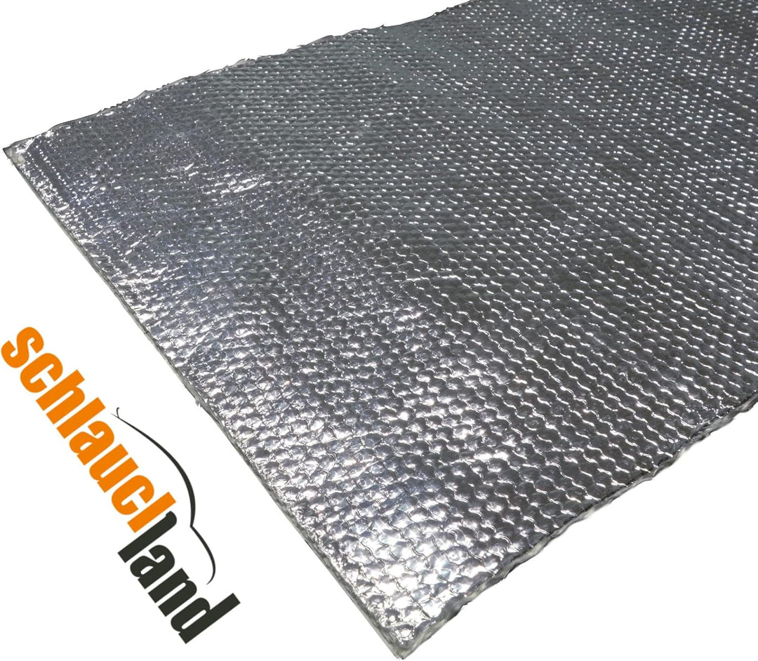 3 Stück Alu-Fiberglas Hitzeschutzmatte 1,00 x 0,20 m selbstklebend &amp; reflektierend | VIELE GRÖSSEN &amp;