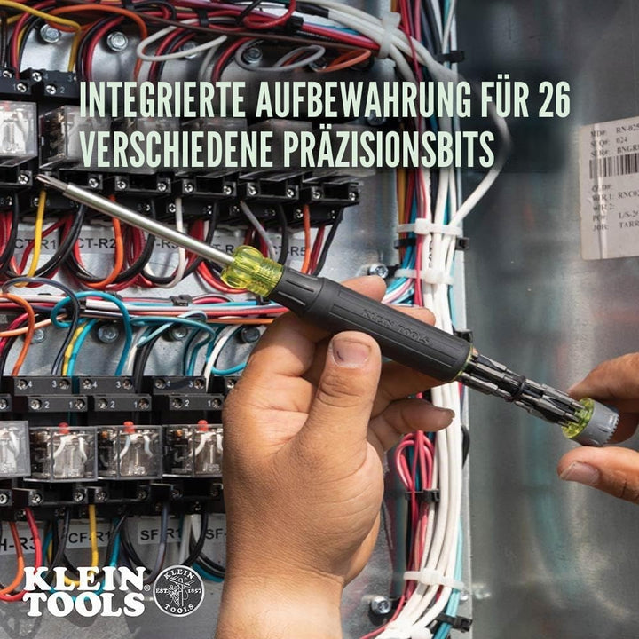 Klein Tools 32328 Präzisions-Schraubendreher, 27-in-1 Multi-Bit-Schraubendreher, Bits für Apple-Prod