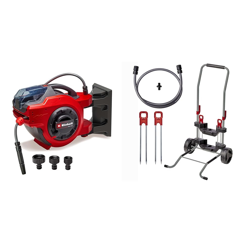 Einhell Akku-Schlauchtrommel GE-HR 18/30 Li-Solo Power X-Change (18 V, autom. Schlauchaufwicklung, b