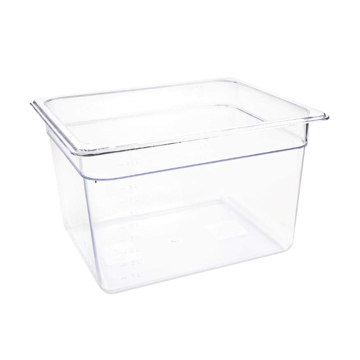 Vogue 1/2 Gastronorm-Behälter, 200 mm, 10,8 l, transparent, für Catering, Lebensmittelaufbewahrung 3