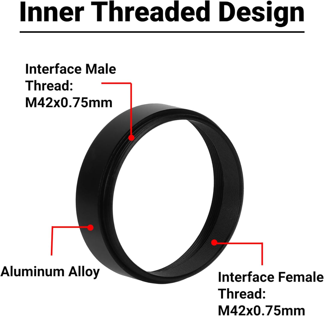 8PCS / Set 3/5/7/10/15/20 / 30mm Linsenadapterring-Verlängerungsrohre, Astronomisches Teleskopzubehö