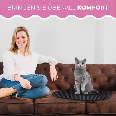 MaxxPet Katzenstreumatte - Sauberlaufmatte für Katzentoilette - Katzenstreuauffangmatte - Auslaufmat