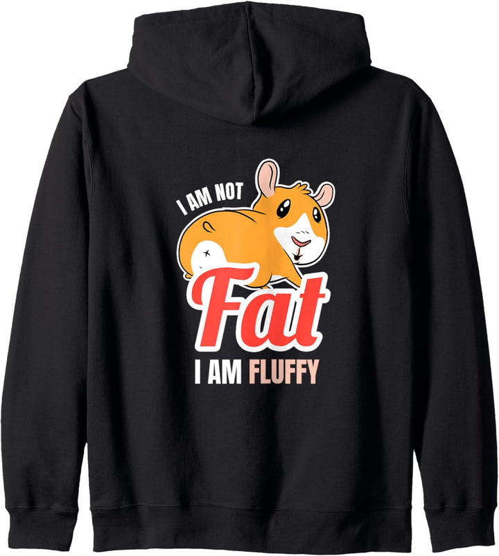 I Am Not Fat I Am Fluffy Outfit Für Guinea Pig Besitzer Kapuzenjacke