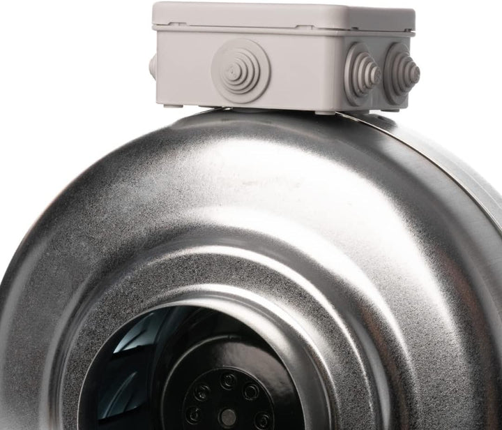Europlast 100mm Rohrlüfter Rohrventilator Metall radial Abluftrohr Lüfter 379m³ Abluftventilator AKM