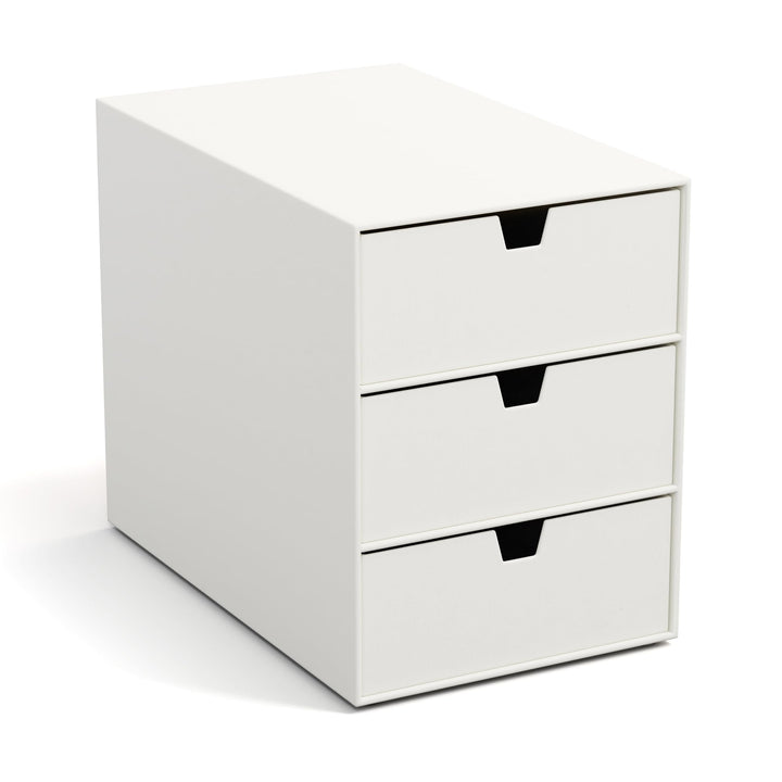 BIGSO INGRID Schubladenbox für Dokumente und Bürobedarf – Schreibtisch Organizer mit 3 Schubladen –