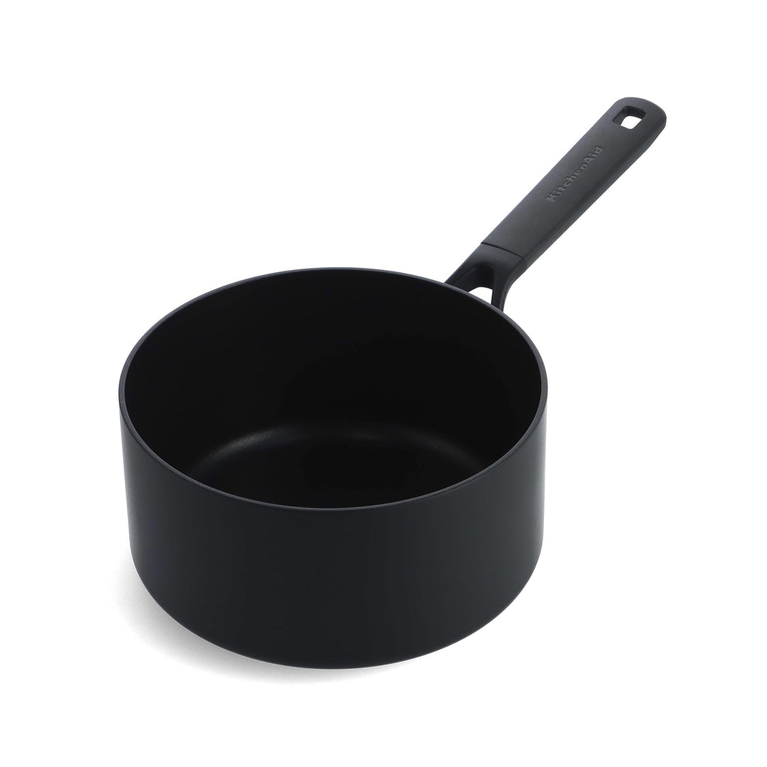 KitchenAid Classic Forged Stielkasserolle (16cm/1,5L), hart anodisiert, PFAS-freie gesunde keramisch
