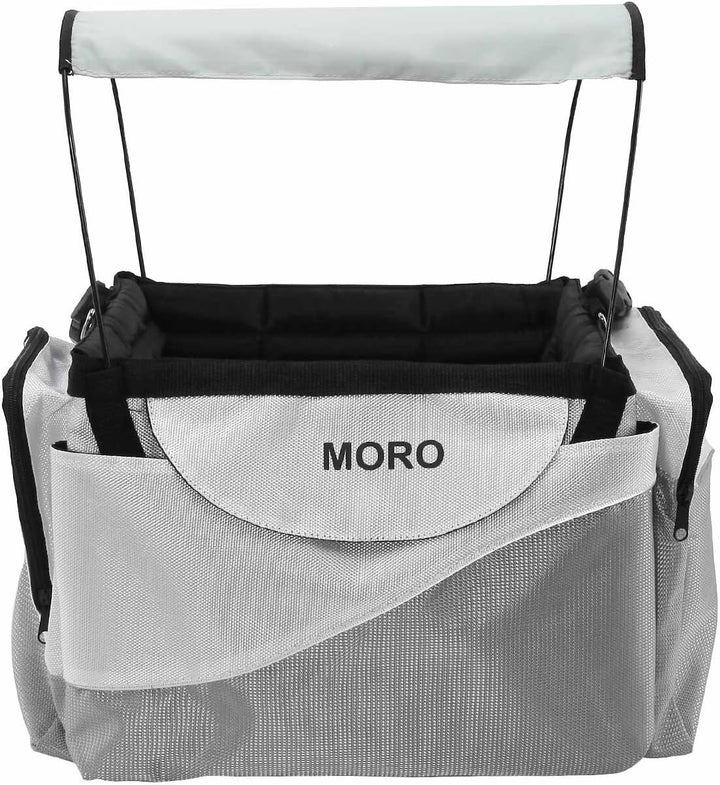 Moro Haustier-Fahrradkorb für Hunde, Welpen, Katzen, Outdoor-Reisetasche, Hundehütte mit Sonnenschut
