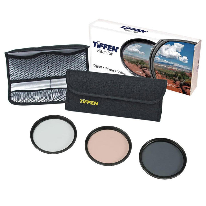 Tiffen 49 mm Foto-Essentials-Set mit UV-Schutz, 812 Farbwärmung, zirkuläre Polarisationsglasfilter u