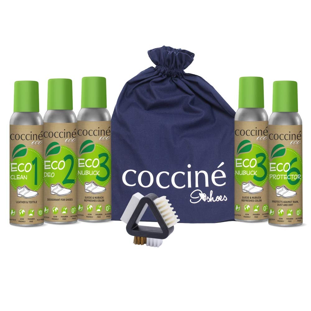 Cocciné - Wildleder Pflege Set | Nubuklederpflege | Nubuk Lederpflege | Schuhe Färben | Imprägniersp