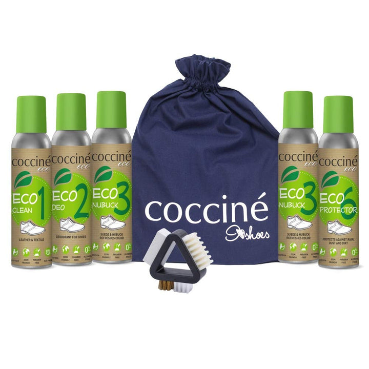 Cocciné - Wildleder Pflege Set | Nubuklederpflege | Nubuk Lederpflege | Schuhe Färben | Imprägniersp
