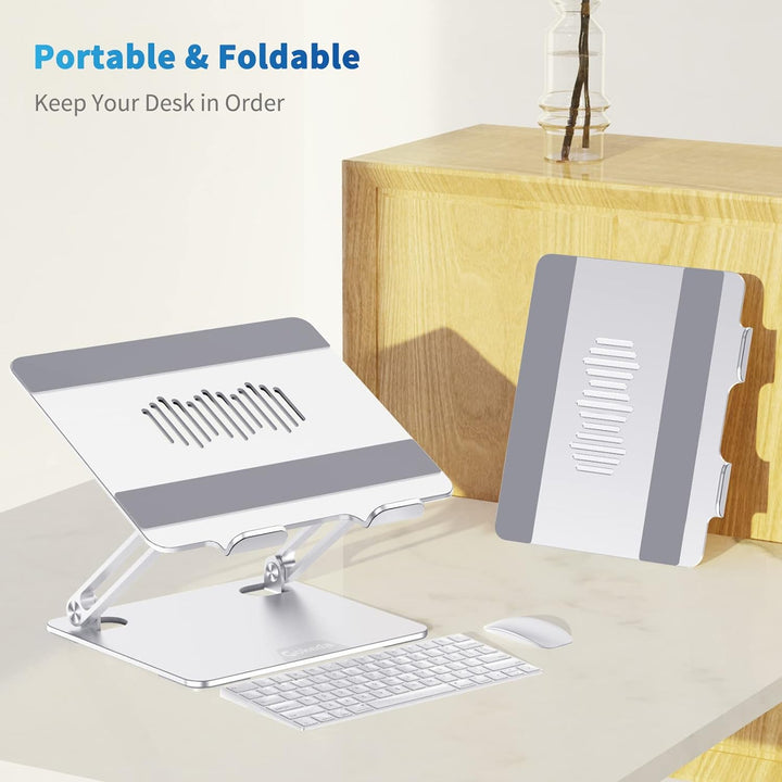 Gokeda Laptop Ständer, ergonomischer Laptopständer aus Aluminiumlegierung für den Schreibtisch, Note