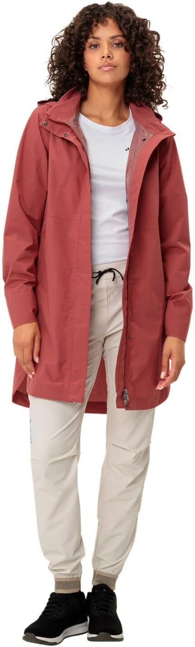 VAUDE Women's Mineo 2.5L Coat - Regenmantel für Damen - wasserdicht, winddicht und atmungsaktiv 34 b