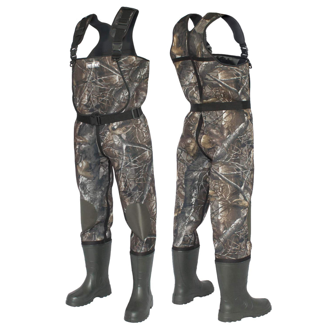 Wathose Neopren 5mm Herren Anglerhose mit Eva Stiefel Gr 41-47 wasserdichte Watthosen Fischer Teich
