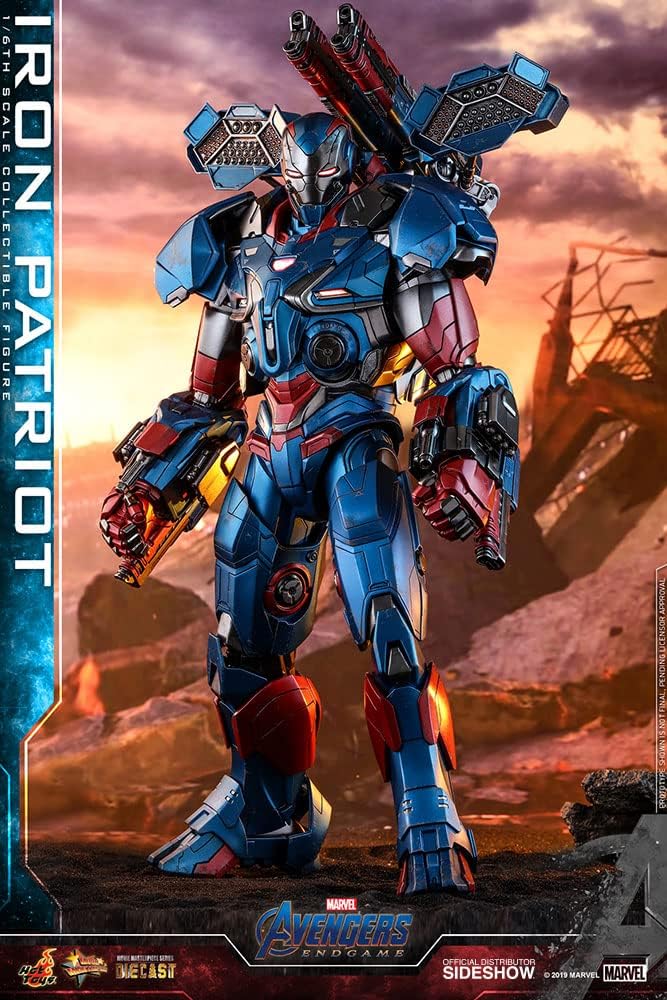 Hot Toys - 1:6 Iron Patriot Figur - Avengers: Endgame, HT904924, Mehrfarbig