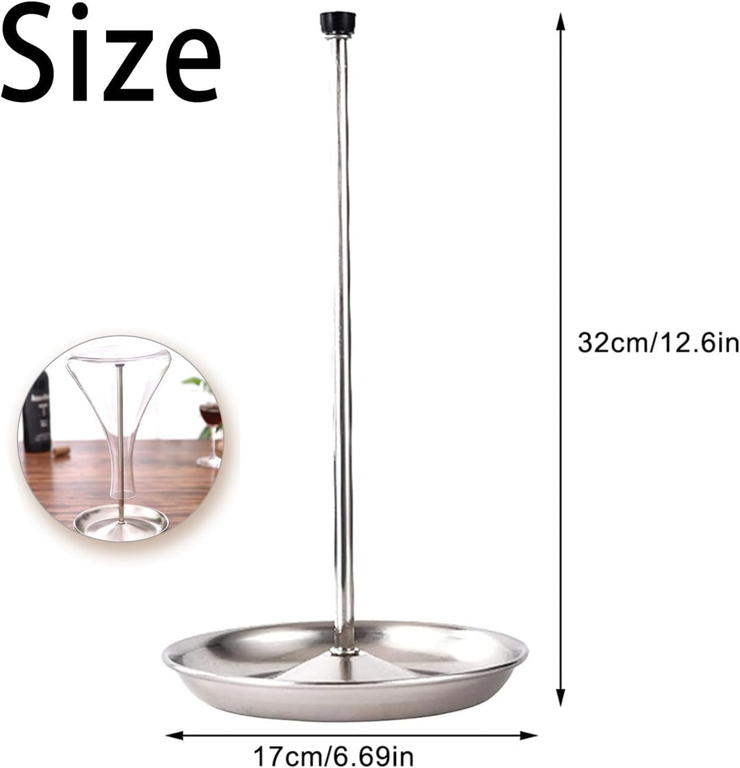 Edelstahl Flaschenhalter Abtropfständer, Flaschenständer zum Abtropfen, Flaschentrockner Ständer, De