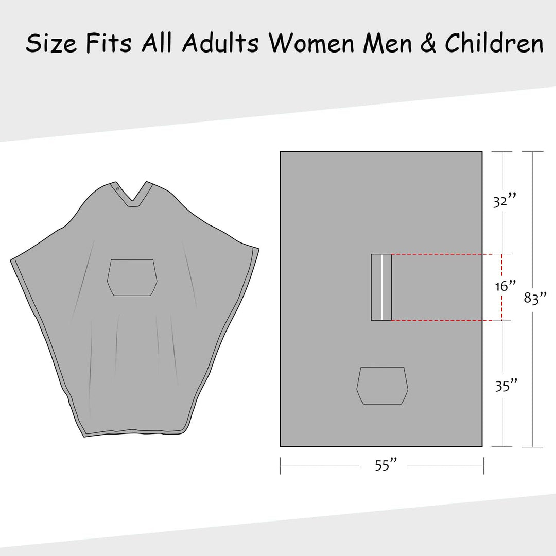 Catalonia Classy tragbarer Decken-Poncho für Erwachsene, Frauen, Männer, Wickeldecke, Umhang mit Tas