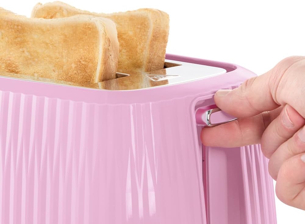 Russell Hobbs Toaster [für 2 Scheiben] Eden (6 Bräunungsstufen, Hebefunktion, Auftau-, Aufwärm- & St