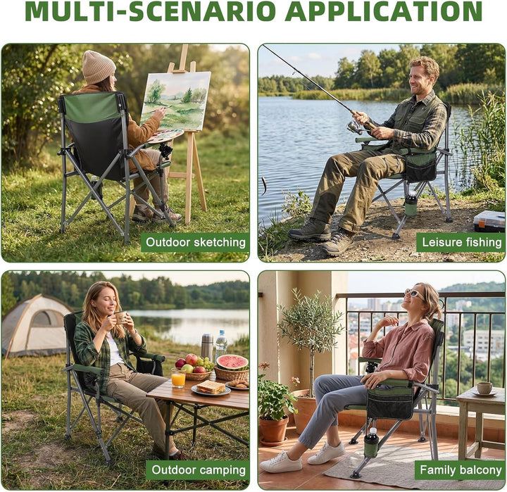 Klappbarer Campingtisch und Stuhl-Set, tragbarer Outdoor-Tisch für 4 Personen mit 4 Stühlen für Pick