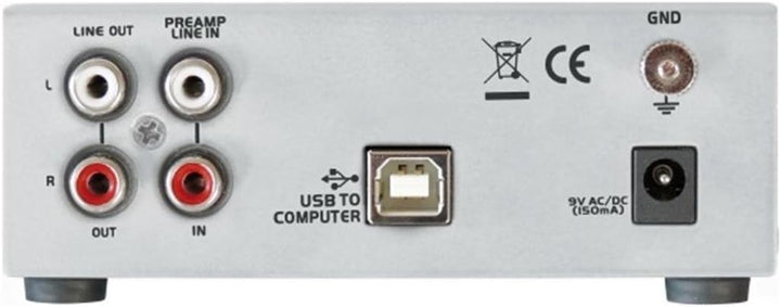 Dynavox Phono-Vorverstärker UPR-2.0, für Plattenspieler mit MM-Abtastsystemen, USB-Ausgang zum Digit