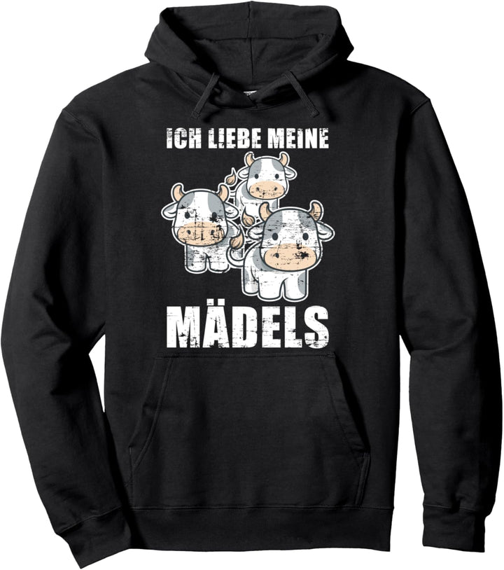 Frauen Geschenk Bauernhof Tiere Damen Kuh Pullover Hoodie