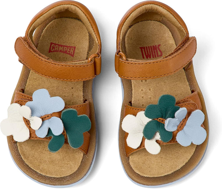 Camper Baby-Mädchen Bicho K800523 Flat Sandal 21 EU Braun 002 Tws, 21 EU Braun 002 Tws