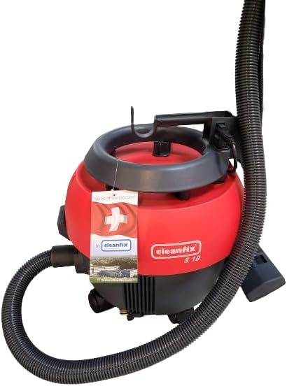 Cleanfix S10 Plus Staubsauger 850 Watt - Staubsauger mit Kabel (10m) rot, Trockensauger