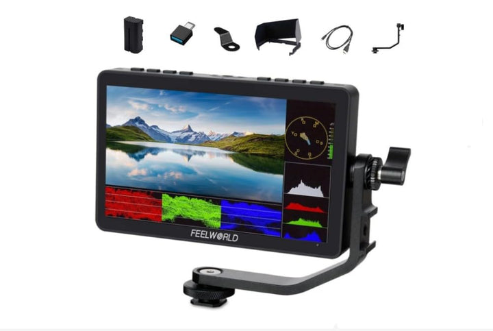 FEELWORLD F5 Prox 5.5 Inch 1600nit High Bright Touch Screen 4K HDMI DSLR Camera Field Monitor with F