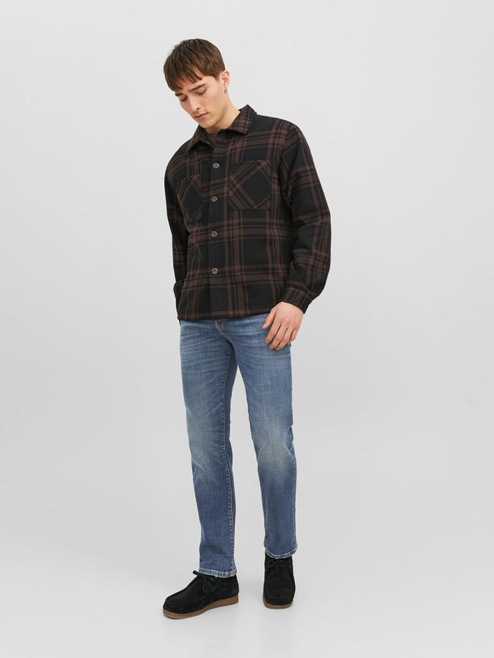 JACK & JONES Male Slim Fit Jeans mit geradem Bein JJITIM JJDAVIS JJ 974 SN Slim Fit Jeans mit gerade