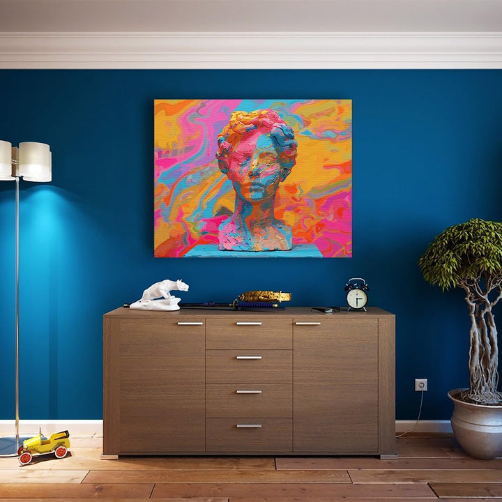 Artnapi Malen nach Zahlen Erwachsene mit Rahmen | DIY Handgemalt | Pop-Art-Skulptur in vielen Farben