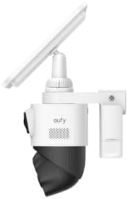 eufyCam S4 1‑Kamera‑Set, kabellose Solar‑Überwachungskamera aussen, 3‑Linsen Bullet‑PTZ‑Kamera, 4K U