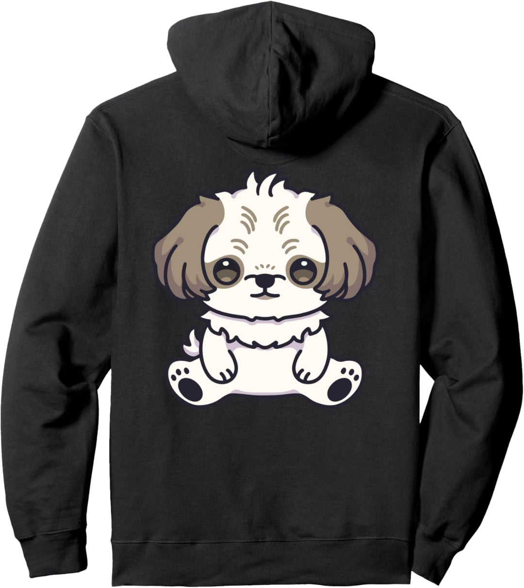 Shih Tzu Dog Kawaii Anime Welpe Hund Hundefreunde Familie Pullover Hoodie