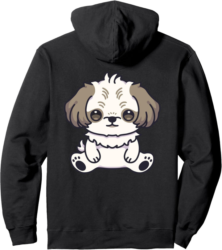 Shih Tzu Dog Kawaii Anime Welpe Hund Hundefreunde Familie Pullover Hoodie