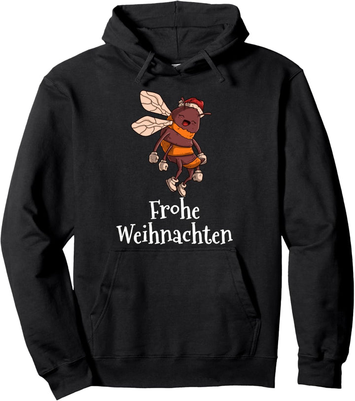 Frohe Weihnachten Nikolaus Mütze Imker Geschenk Bienen Pullover Hoodie