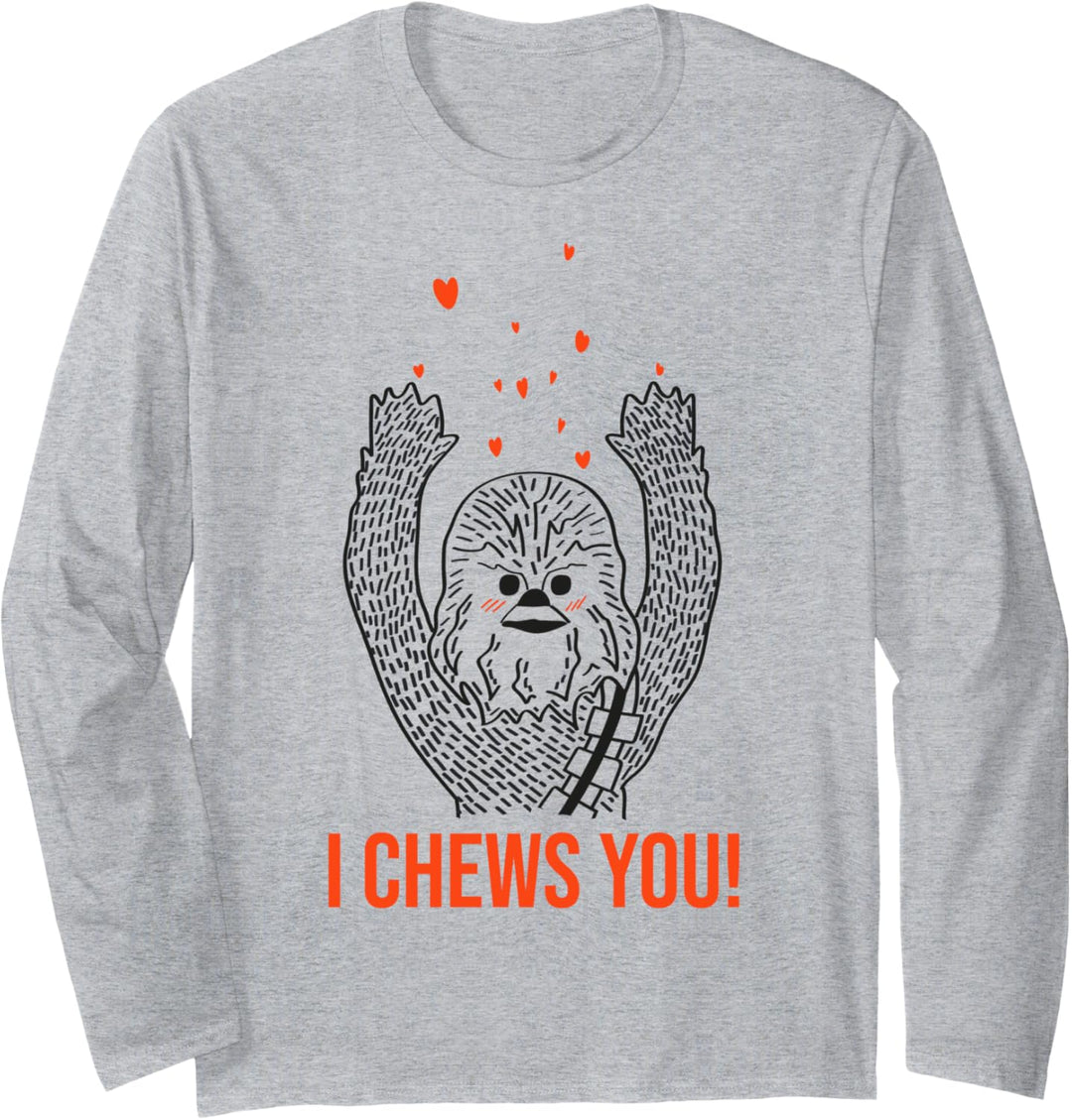 Star Wars Chewbacca I Chews You Langarmshirt