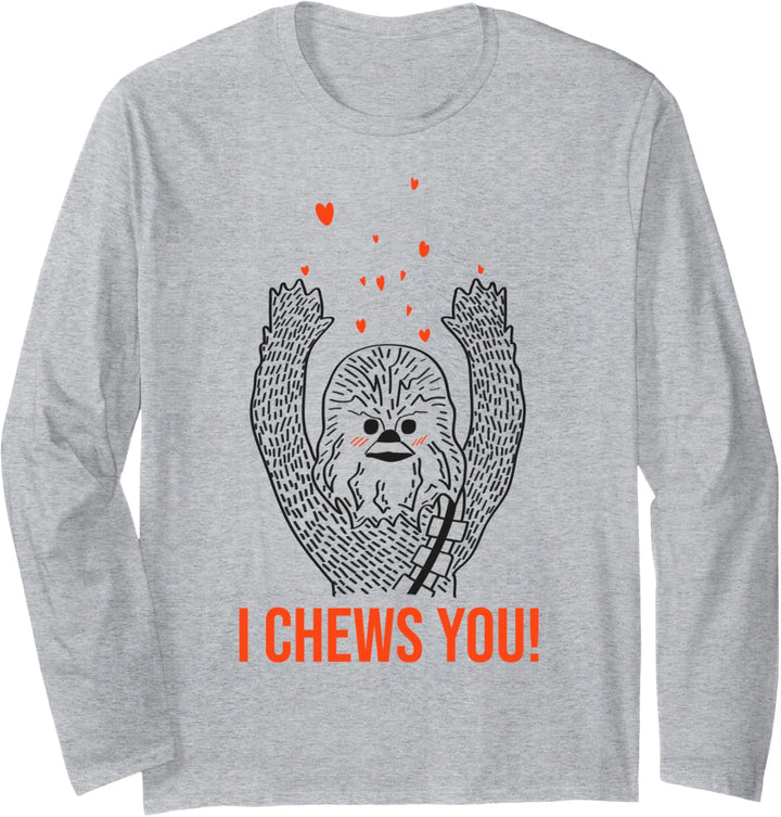 Star Wars Chewbacca I Chews You Langarmshirt