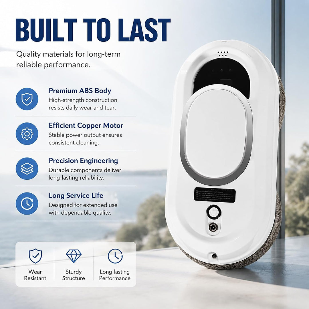 Fensterputzroboter 2800Pa Fensterroboter mit 3 Reinigungsmodi Automatischer Fensterreiniger Roboter