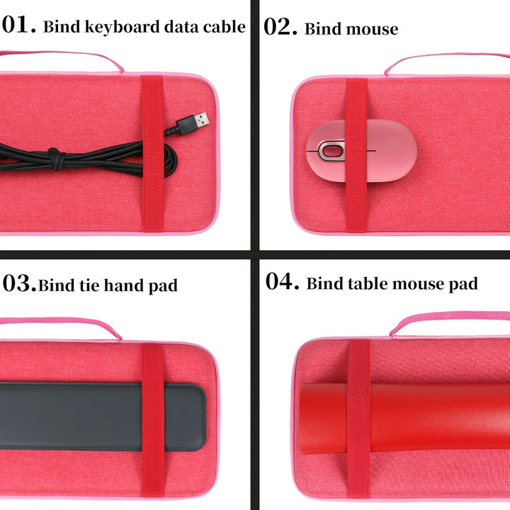 co2CREA case Harte reiseschutzhülle Etui Tasche für Logitech POP Keys/POP ICON Keys Mechanische kabe