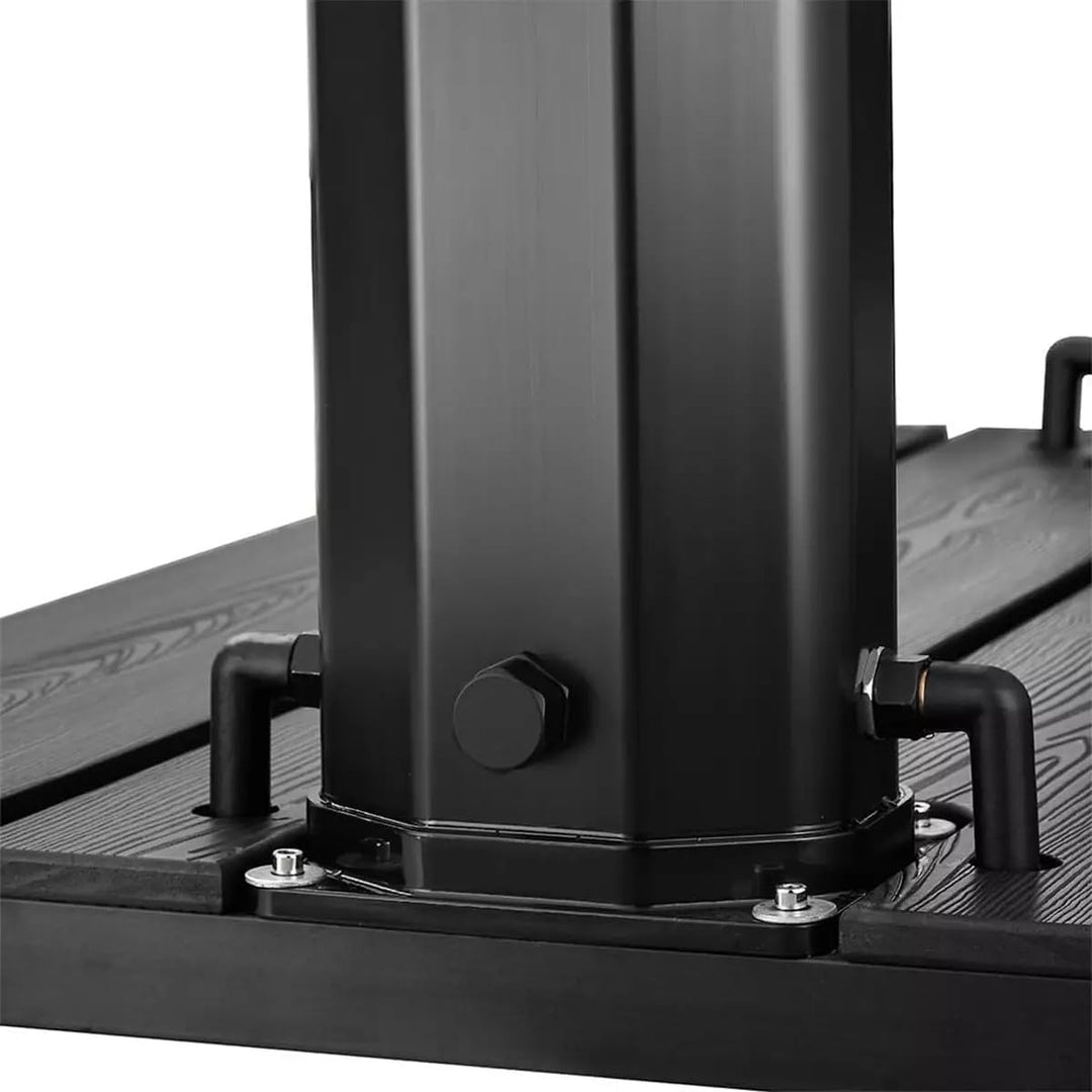 EGO INTERIORS Premium Design | Solar-Dusche für Garten und Pool, Wasserfall-Duschkopf, 40 L Kapazitä