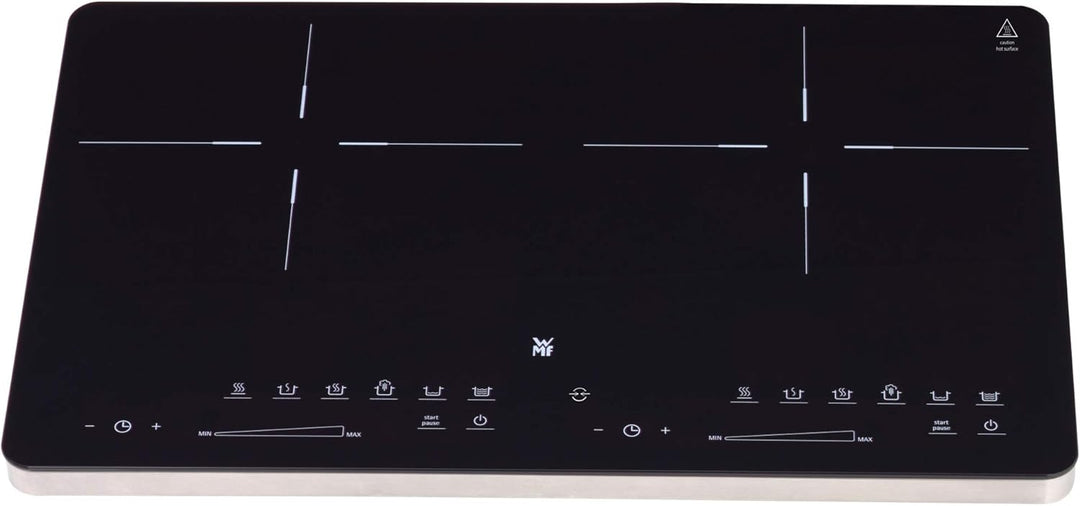 WMF Kult X Doppel- Induktionskochfeld, Kochplatte bis 28 cm, 3500 W & Devil Pfannenset 2-teilig, Bra