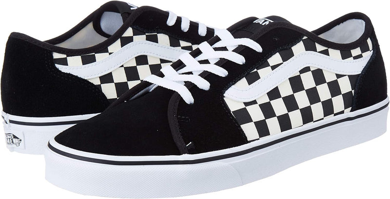 Vans Herren Filmore Decon Sneaker 38.5 EU Checkerboard Black White, 38.5 EU Checkerboard Black White