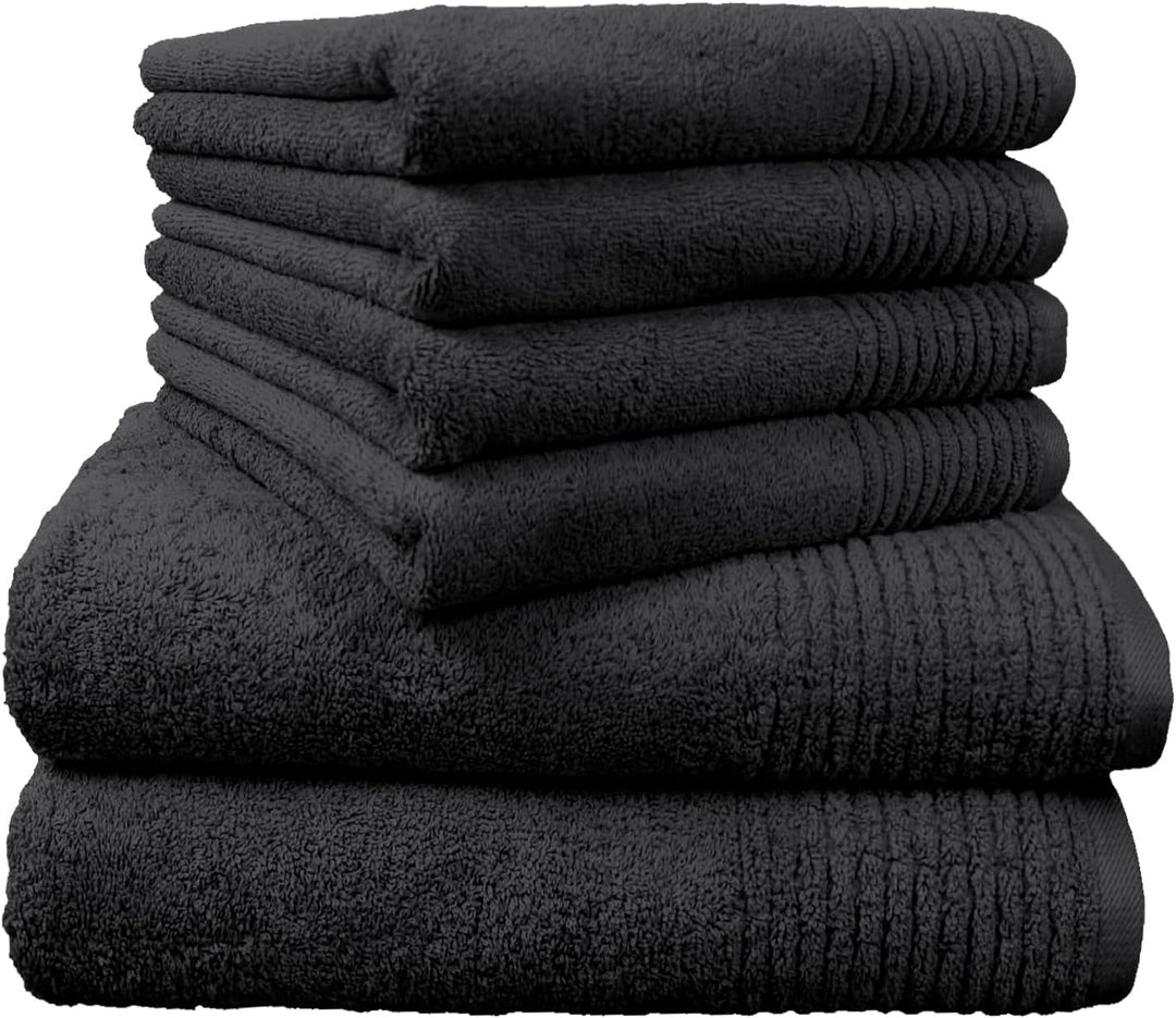 Dyckhoff 0410996115 Handtuchset "Brillant", 2 Badetücher / Duschtücher 70 x 140 cm und 4 Handtücher