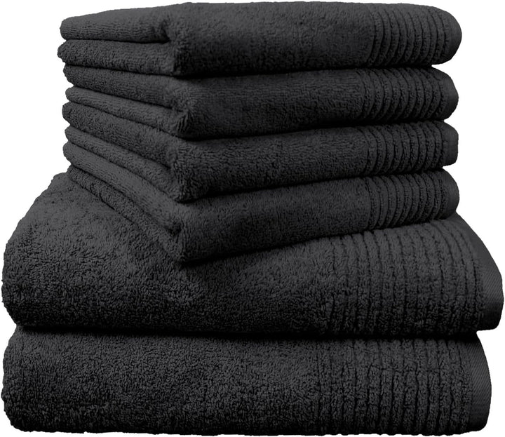 Dyckhoff 0410996115 Handtuchset "Brillant", 2 Badetücher / Duschtücher 70 x 140 cm und 4 Handtücher